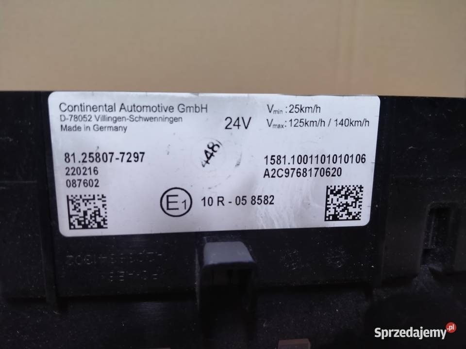 MAN LICZNIK ZEGARY 81258077297 Kargowa