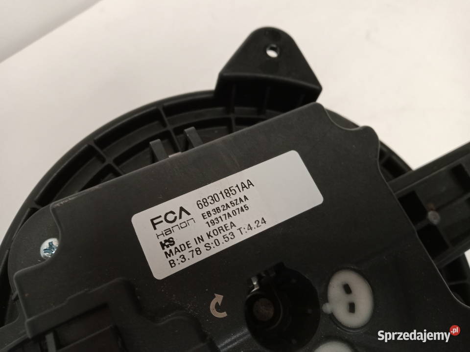 WENTYLATOR DMUCHAWA JEEP GLADIATOR WRANGLER wielkopolskie Rakoniewice