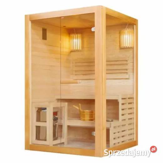 Sauna fińska sucha szklana nowa 2os piec HARVIA Siedlisko