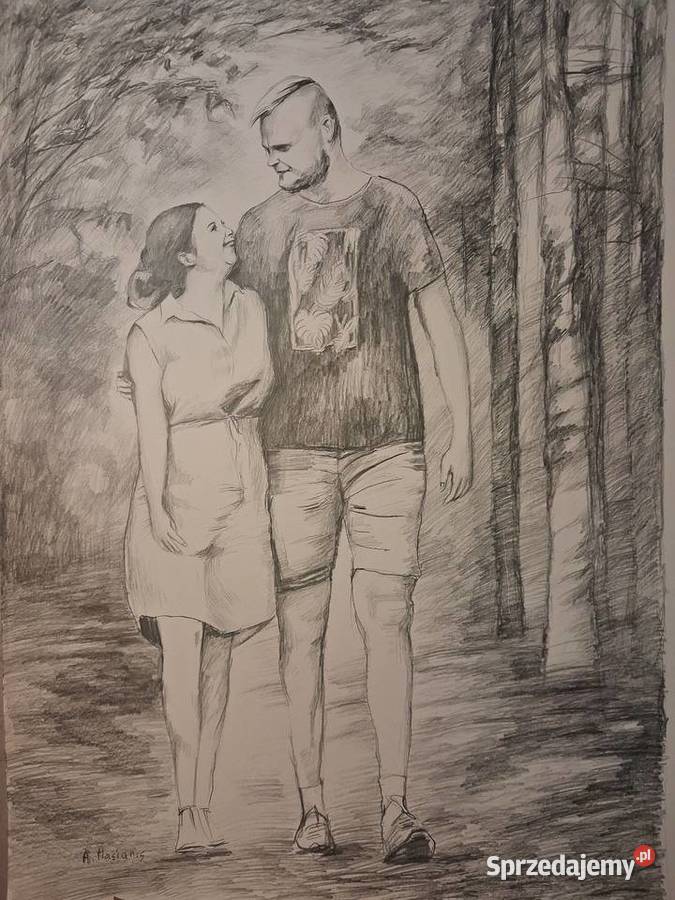 Rysunek portret na zamówienie Rysunek i rzeźba Toruń