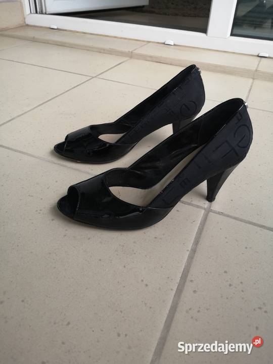 GF FERRE Gianfranco Ferre czarne buty na szpilce Warszawa