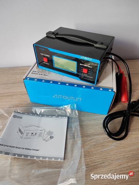 Inteligentny Prostownik AUTOUTLET 6V24V LCD NOWY Człuchów sprzedam