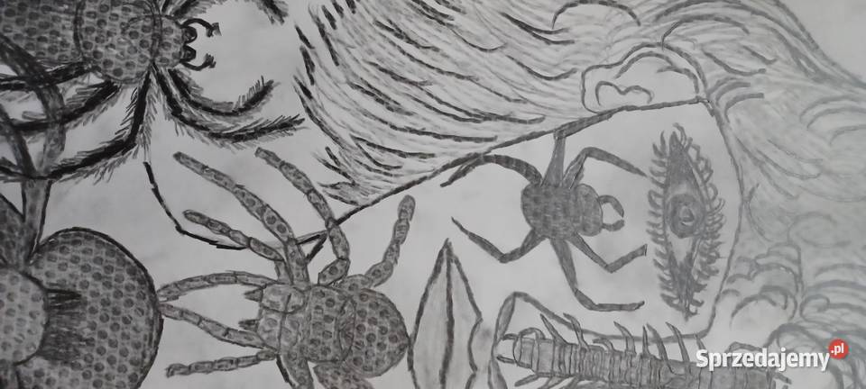 rysunek ołówkami surrealistyczny mroczny Poznań