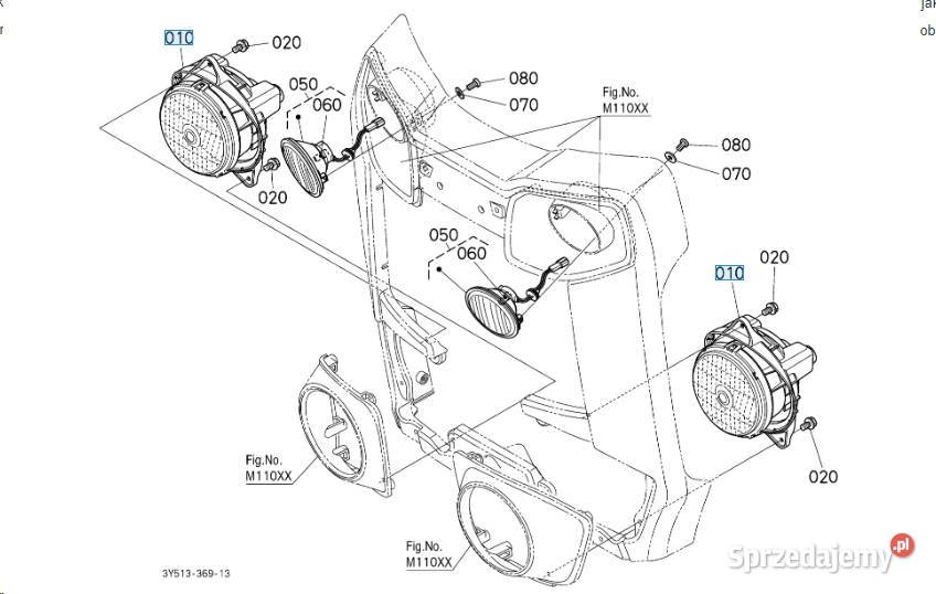 Lampa PRZÓD MIJANIA