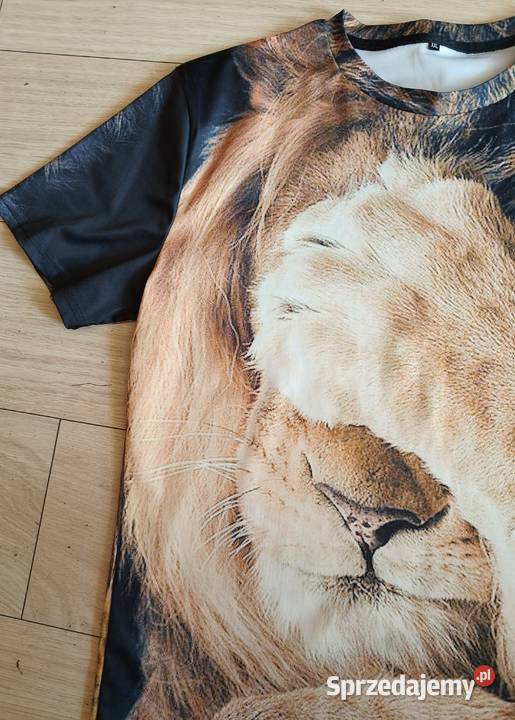T shirt męski z nadrukiem lwa pomorskie Gdańsk