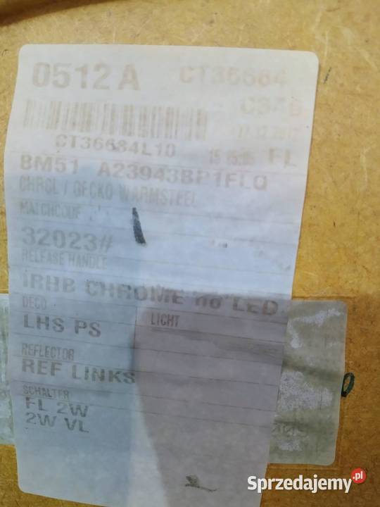 TAPICERKA BOCZEK LEWY PRAWY PRZÓD KPL 5D Ford