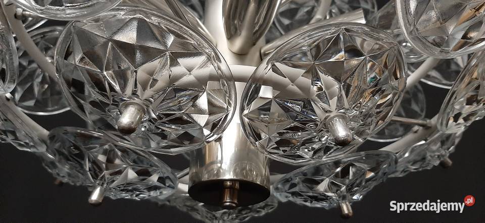 Żyrandol kryształowy Sputnik Veb Chełm