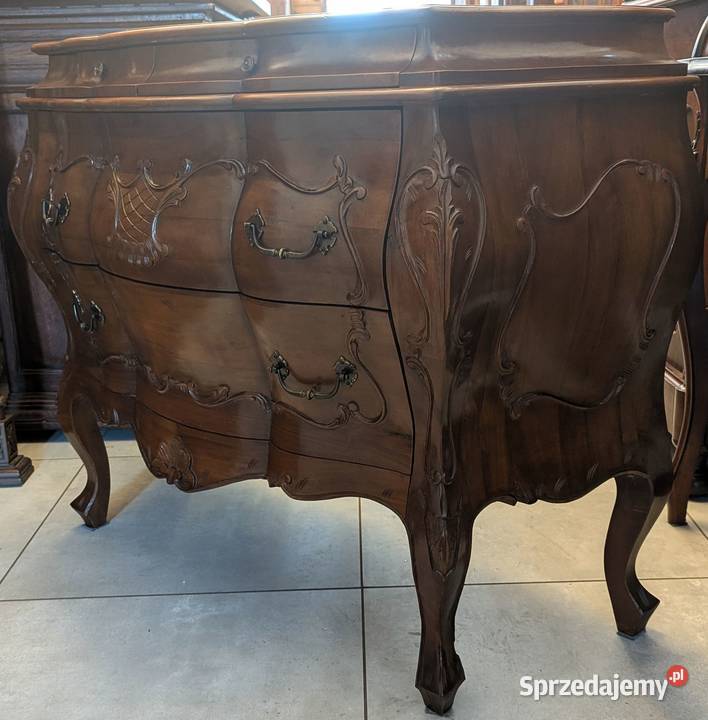 piękna włoska komoda neobarokowa orzech sklep Meble