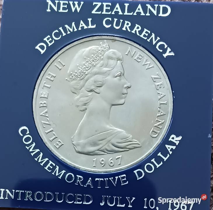 1 Dolar Nowa Zelandia 1967 r Mennicze oryginał