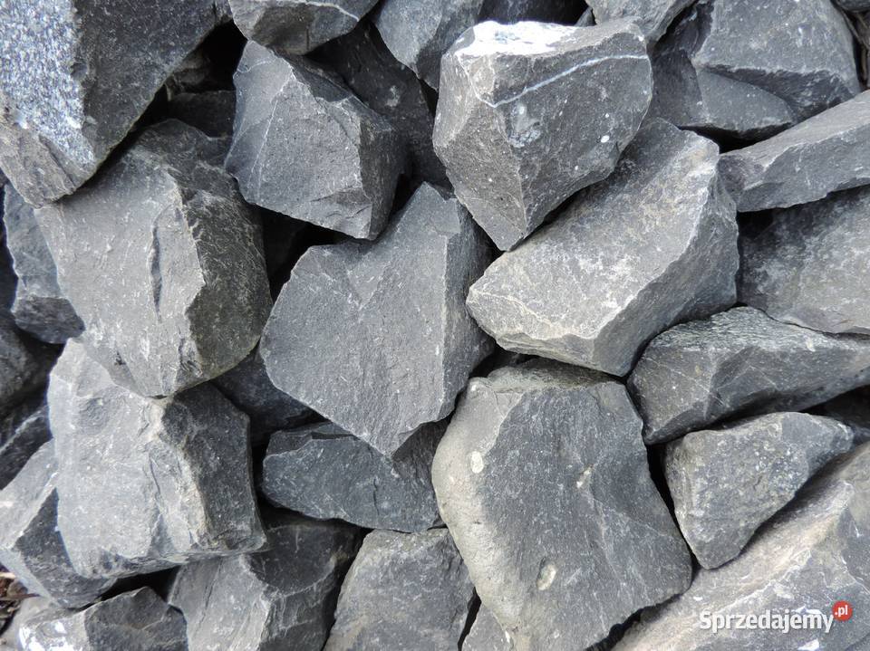 Grys czarny Bazaltowy kamień ozdobny Bazalt