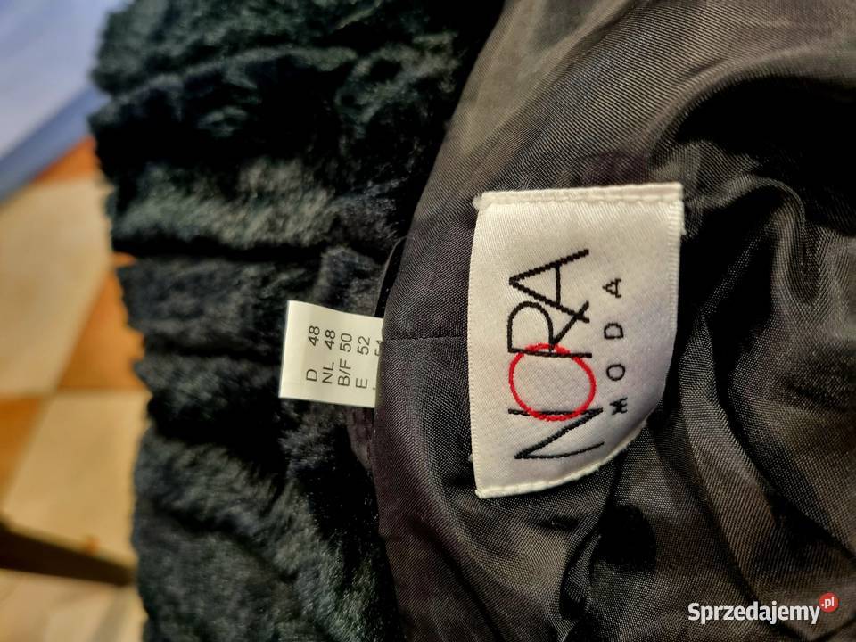 Piękne futro płaszcz sztuczne nowe NORA moda Warszawa sprzedam