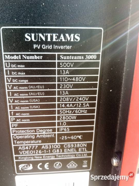 Inwerter ongrid suntem 2800w Gdańsk