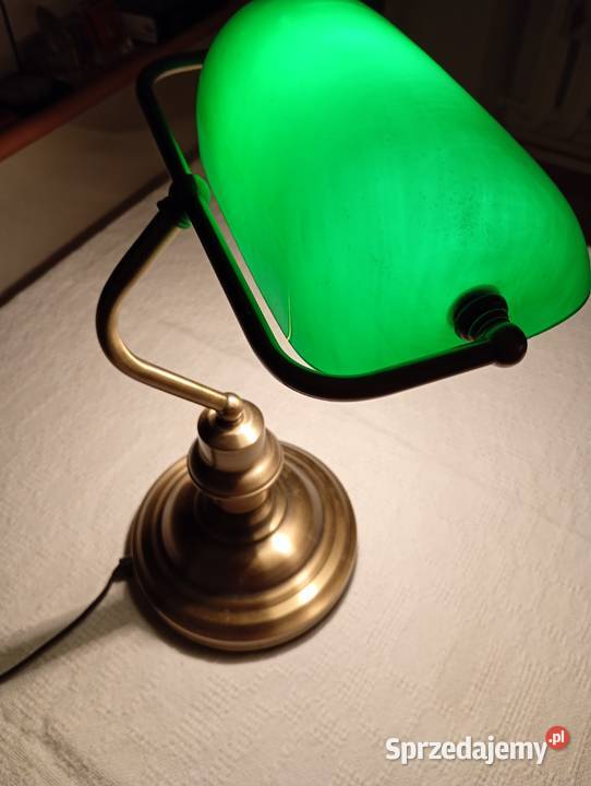 Lampa biurkowa bankierska Zduńska Wola