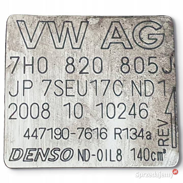 SPRĘŻARKA KLIMATYZACJI VW Transporter T5 25 TDI osobowe lubelskie Chełm