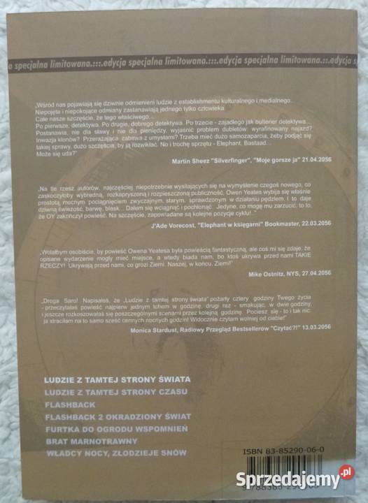 Ludzie z tamtej strony świata Owen Yeates Warszawa