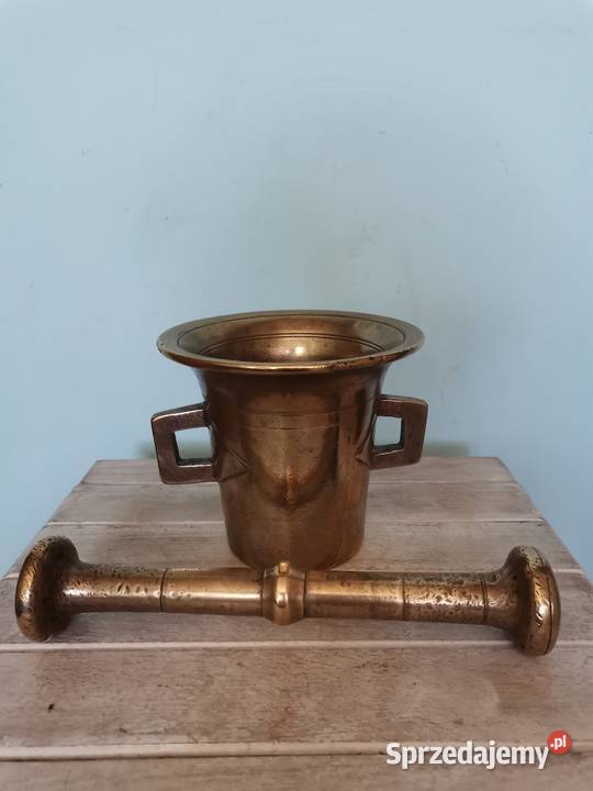 Stary mosiężny Tłuczek Art Deco Antykwariat Kraków sprzedam