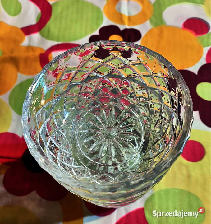 VINTAGE Miseczki grube szlifowane szkło Antyki Lublin sprzedam