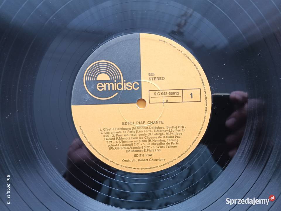 Dwa albumy winylowe Edith Piaf Wronki