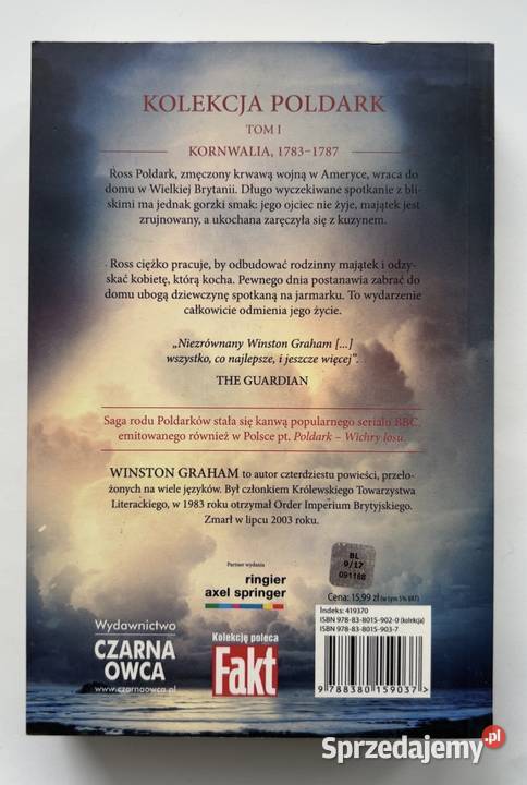 Poldark Ross Poldark Winston Graham Kolekcja Tom mazowieckie Warszawa