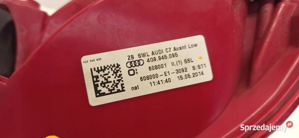 AUDI A6 C7 KOMBI AVANT LAMPA TYLNA LEWA dolnośląskie