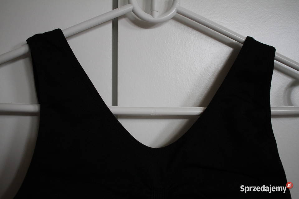 Czarny top stanik sportowy S 36 sport trening Toruń