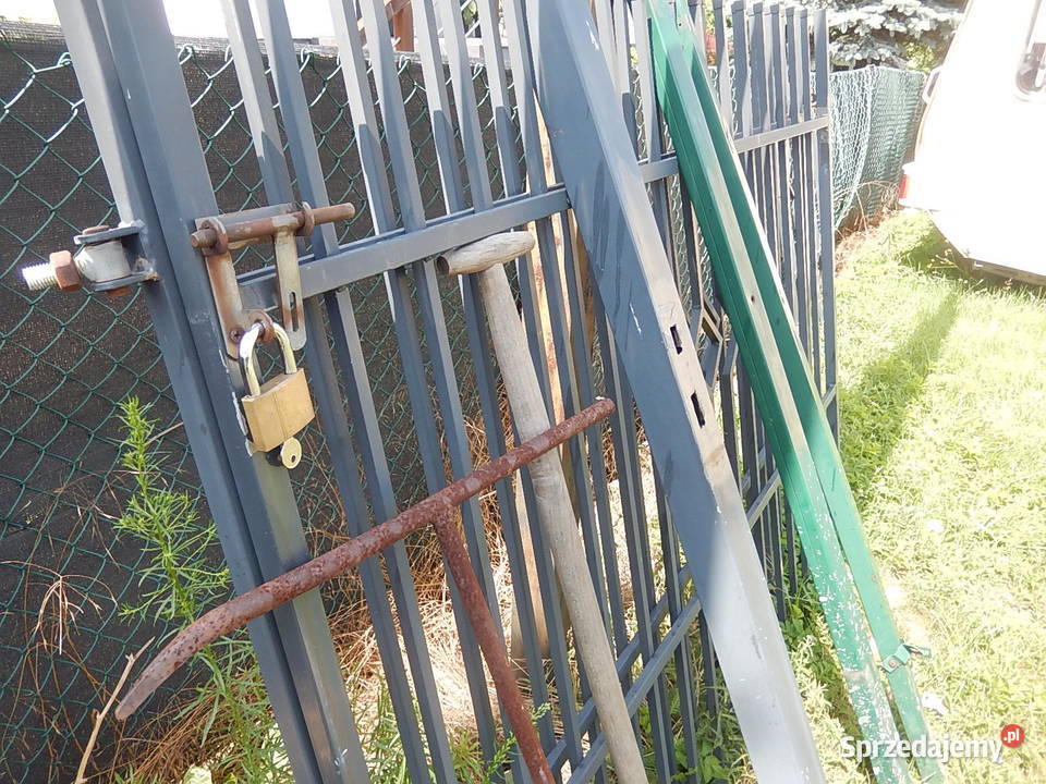 brama z furtką i słupkami cynkowana malowana Sosnowiec