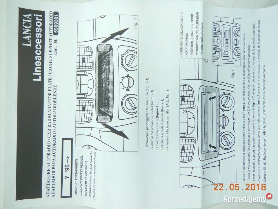 ADAPTER RADIA LANCIA 5909301 osobowe lubelskie