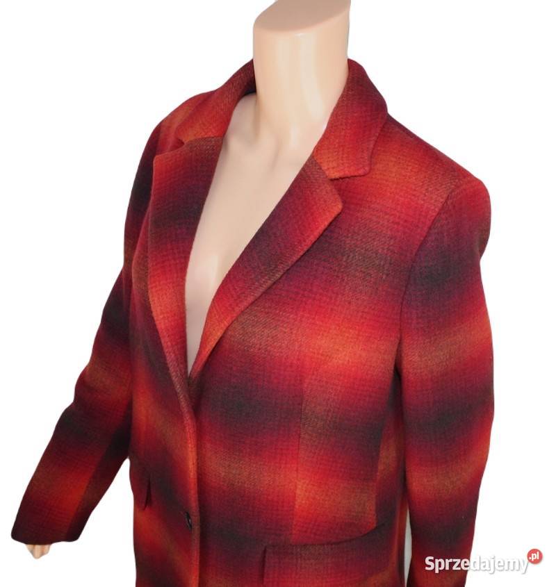 Damski płaszcz Tommy Hilfiger Wool Blend Check Tarnowskie Góry