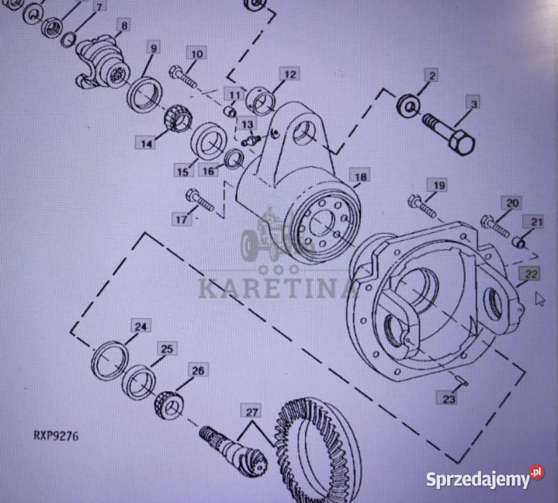 John Deere R83168obudowaJohn Deere 455547554955 Jastrzębniki