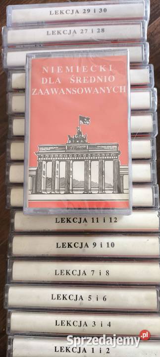 Komplet kaset do nauki ESKK Niemiecki średnio Gliwice sprzedam