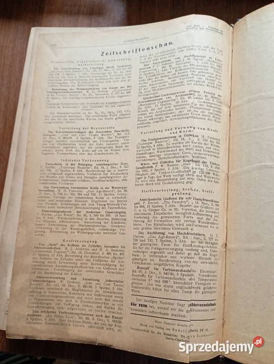 Niemiecki poradnik techniczny z 1926r Książki naukowe i popularnonaukowe śląskie Rybnik