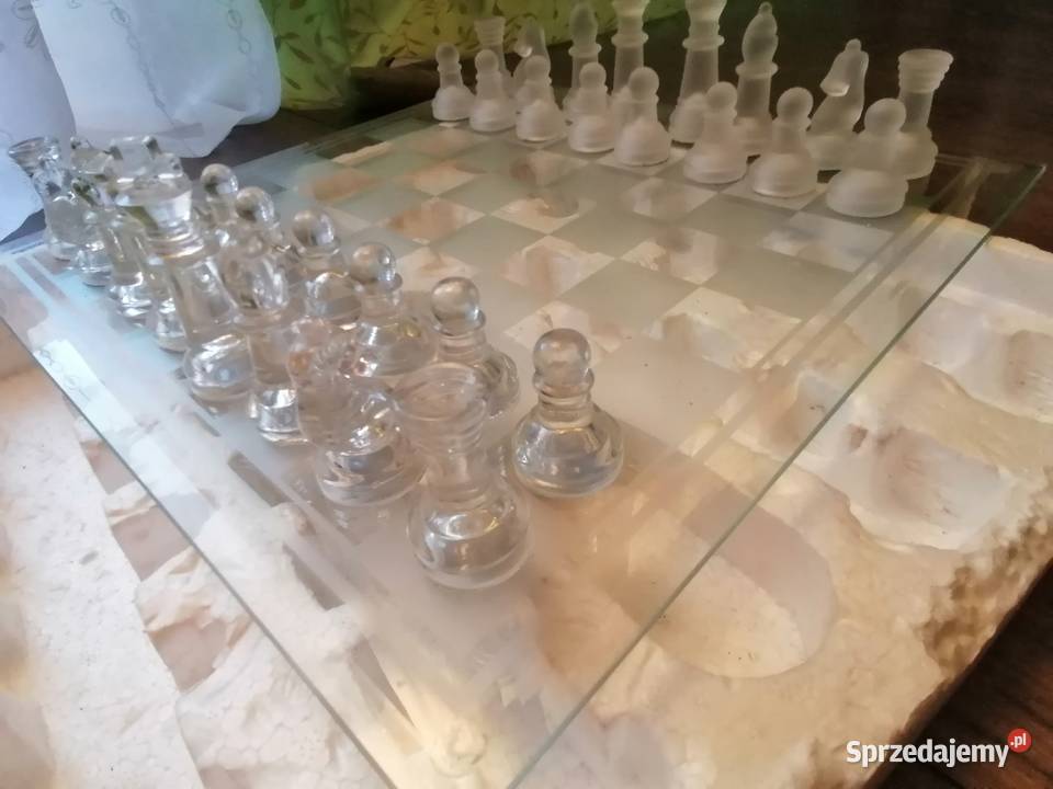 Szachy szklane maxim Glass chess set dolnośląskie Wrocław