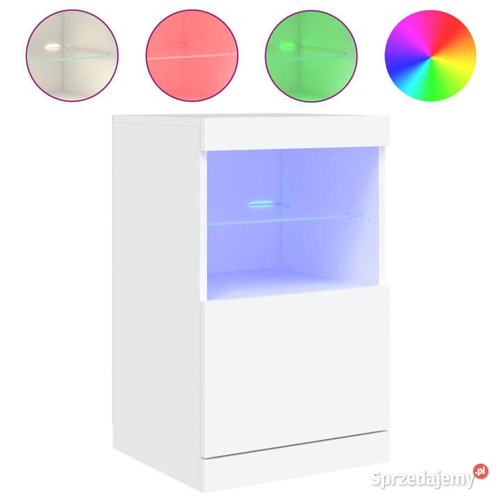 Szafka z oświetleniem LED biała 41x37x67 Warszawa