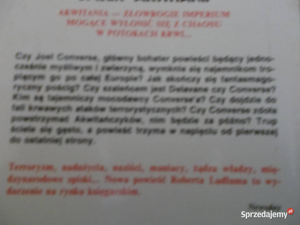 Robert Ludlum Spisek Akwitanii tom 1 i 2 Głubczyce