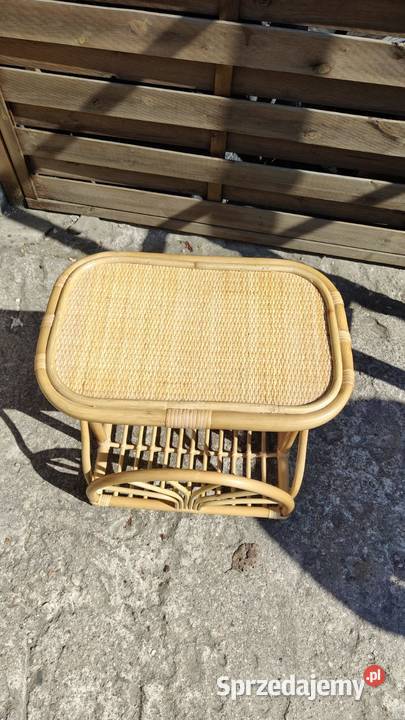 Gazetnik bambus rattan stojak na gazety Warszawa sprzedam