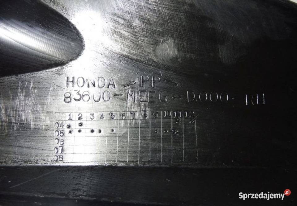 Honda CBR 600 RR PC37 plastik boczny siedzenia wielkopolskie Poznań