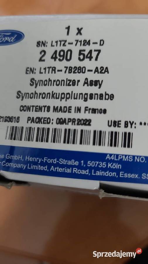 Synchronizator Ford Courier 2490547 L1TR7B280A2A dostawcze Radom