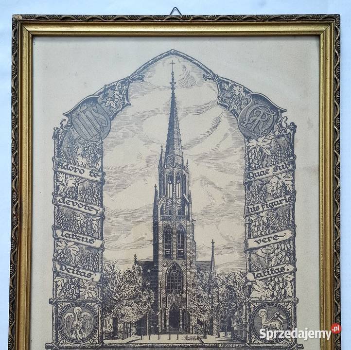 Stara Pamiątka I komunii Świętej Katowice 1937