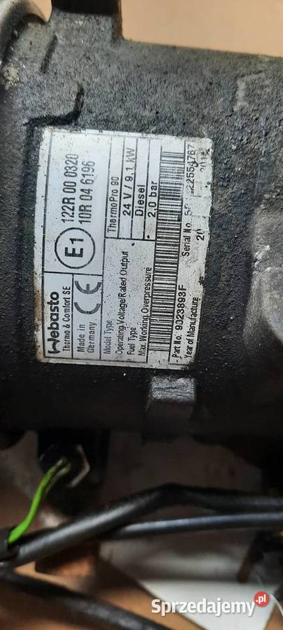 Webasto ogrzewanie postojowe VOLVO FH Ogrzewanie postojowe Staszów