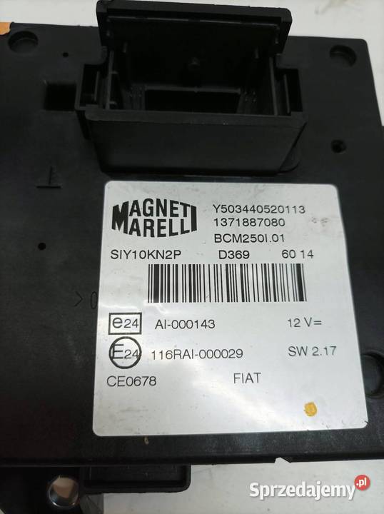 SKRZYNKA BEZPIECZNIKÓW 1371887080 Fiat Ducato Skrzynki bezpieczników