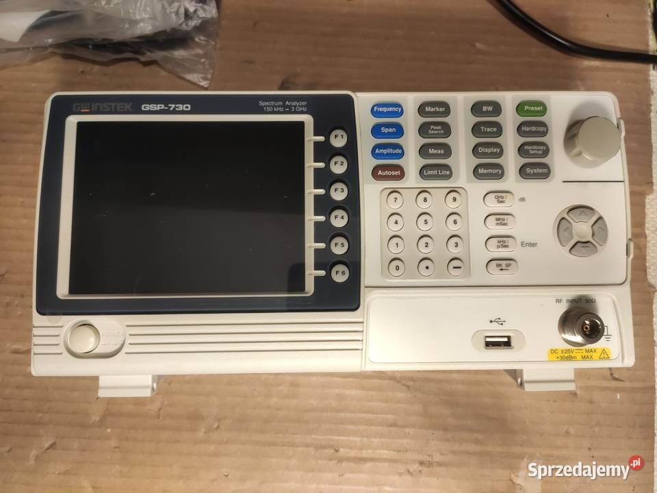 GW Instek GSP730 Spectrum Analyzer 150 kHz 3 GHz Poznań