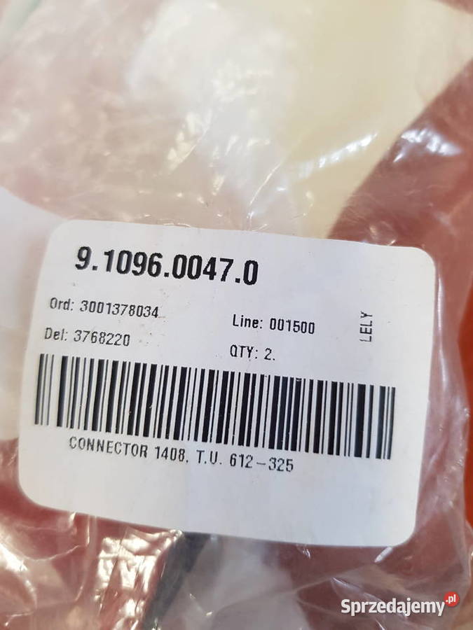 9109600470 Connector 1408 LELY ASTRONAUT wtyczka Sulechów sprzedam
