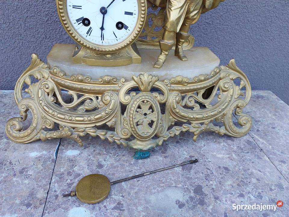 Stary zegar kominkowy Japy Freres figuralny sprzedam