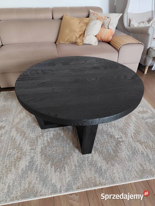Stolik kawowy dębowy okrągły 46cm łódzkie Zduńska Wola