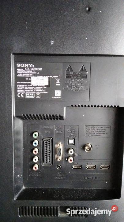 Sprzedam telewizor Sony KDL32BX301 32 wielkopolskie Nowy Tomyśl