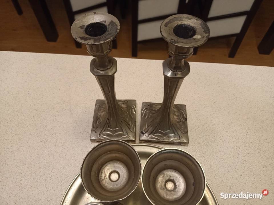 Stare świeczniki talerz podstawka Rzeszów