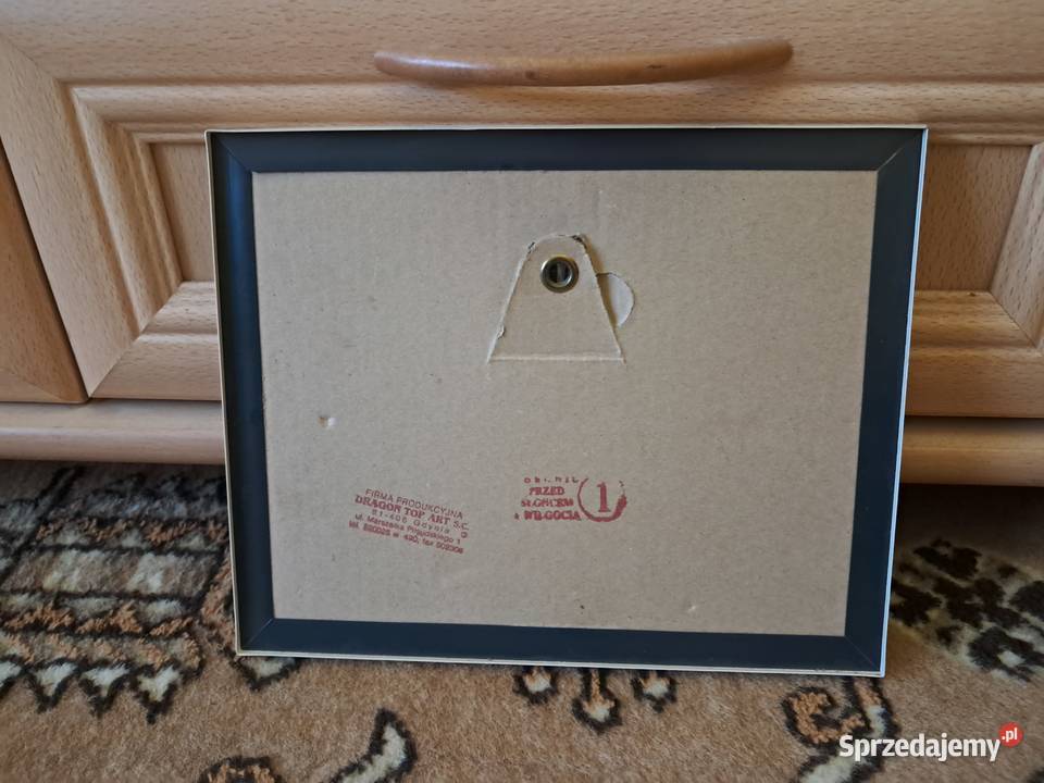 Obrazek szklony w drewnianej ramce Pozostałe Gdańsk