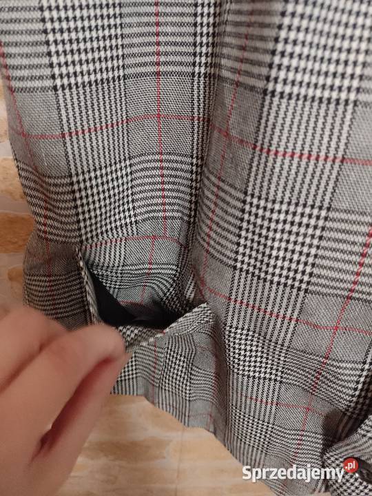 XXL Biznesowa kamizelka garniturowa w kratę z Kraków