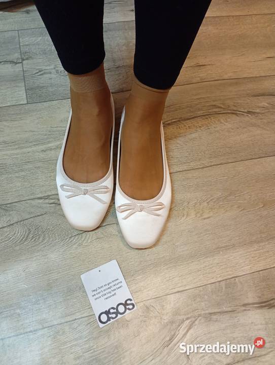 41 ASOS Design Kremowe baleriny na szeroką stopę Kraków
