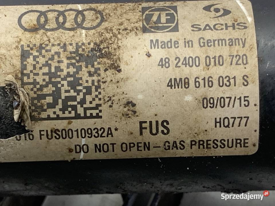 AMORTYZATOR LEWY TYŁ AUDI Q7 4M SUV 4M0616031S